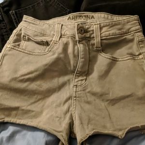 Green Arizona jean shorts